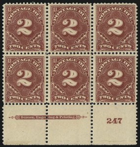 Sale 1003, Lot 5349, United States Postage Due Issues (Blocks and Plate Blocks, Scott J20-J49a)