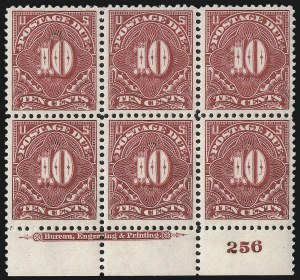 Sale 1003, Lot 5359, United States Postage Due Issues (Blocks and Plate Blocks, Scott J20-J49a)