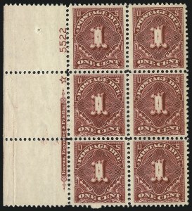 Sale 1003, Lot 5360, United States Postage Due Issues (Blocks and Plate Blocks, Scott J20-J49a)