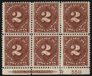 Sale 1003, Lot 5361, United States Postage Due Issues (Blocks and Plate Blocks, Scott J20-J49a)