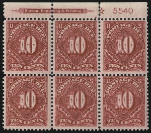 Sale 1003, Lot 5365, United States Postage Due Issues (Blocks and Plate Blocks, Scott J20-J49a)