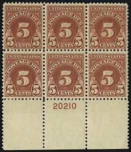 Sale 1003, Lot 5409, United States Postage Due Issues (Blocks and Plate Blocks, Scott J67-J104)