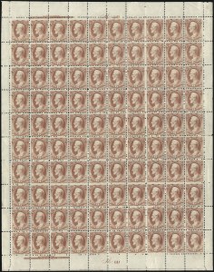 Sale 1003, Lot 5458, War Department Issues (Sheets)