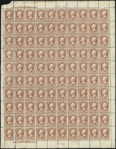 Sale 1003, Lot 5463, War Department Issues (Sheets)