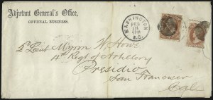 Sale 1003, Lot 5508, War Department Issues (Covers: Stampless and 1c-15c Values)