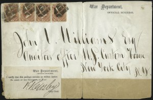 Sale 1003, Lot 5521, War Department Issues (Covers: 24c to 90c Values)