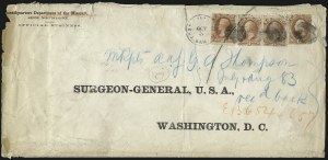 Sale 1003, Lot 5528, War Department Issues (Covers: Soft Paper Issues and Balances)