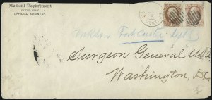Sale 1003, Lot 5533, War Department Issues (Fort Cancellations)