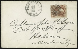 Sale 1003, Lot 5537, War Department Issues (Fort Cancellations)