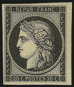 Sale 1003, Lot 5708, Foreign Stamps and Covers (France: Scott 1-12)