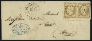 Sale 1003, Lot 5726, Foreign Stamps and Covers (France: Scott 13-15)