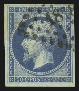 Sale 1003, Lot 5734, Foreign Stamps and Covers (France: Scott 13-15)
