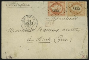 Sale 1003, Lot 5748, Foreign Stamps and Covers (France: Scott 17-28)