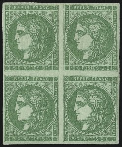 Sale 1003, Lot 5786, Foreign Stamps and Covers (France: Scott 29-48)