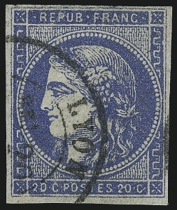Sale 1003, Lot 5794, Foreign Stamps and Covers (France: Scott 29-48)