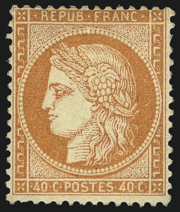 Sale 1003, Lot 5808, Foreign Stamps and Covers (France: Scott 49-87)
