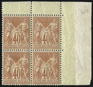 Sale 1003, Lot 5819, Foreign Stamps and Covers (France: Scott 49-87)