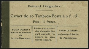 Sale 1003, Lot 5844, Foreign Stamps and Covers (France: Booklets)