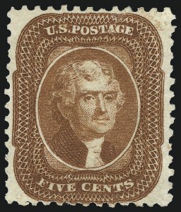 Sale 983, Lot 36, 1875 Reprint of 1857-60 Issue