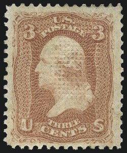 Sale 983, Lot 64, 1867-68 Grilled Issue
