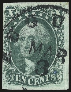 Sale 984, Lot 105, 5c-12c 1851-56 Issue (Scott 12-17)