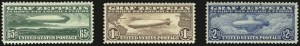 Sale 984, Lot 1066, Air Post Graf Zeppelin Issue (Scott C13-C15)