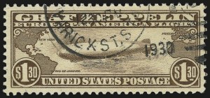 Sale Number 984, Lot Number 1075, Air Post Graf Zeppelin Issue (Scott C13-C15)