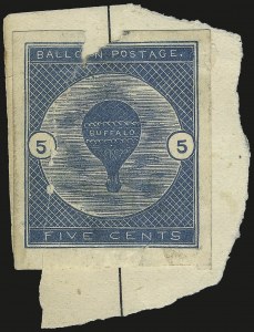 Sale 984, Lot 1084, Air Post (Buffalo Balloon Post)