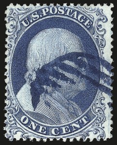 Sale 984, Lot 112, 1c 1857-60 Issue (Scott 18-24)
