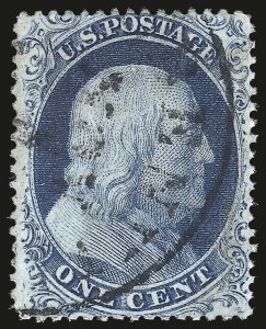 Sale 984, Lot 115, 1c 1857-60 Issue (Scott 18-24)