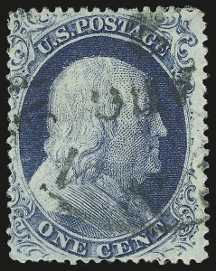 Sale 984, Lot 122, 1c 1857-60 Issue (Scott 18-24)
