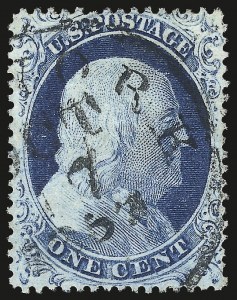Sale 984, Lot 126, 1c 1857-60 Issue (Scott 18-24)