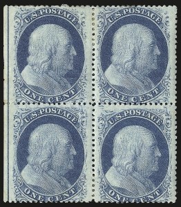 Sale 984, Lot 129, 1c 1857-60 Issue (Scott 18-24)