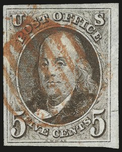 Sale 984, Lot 13, 1847 Issue (Scott 1-2)