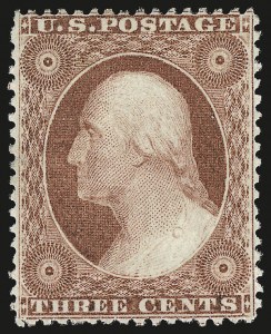 Sale 984, Lot 137, 3c-5c 1857-60 Issue (Scott 25-30A)