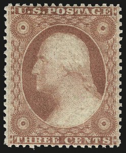 Sale 984, Lot 139, 3c-5c 1857-60 Issue (Scott 25-30A)