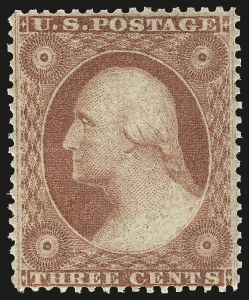 Sale 984, Lot 140, 3c-5c 1857-60 Issue (Scott 25-30A)