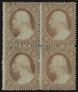 Sale 984, Lot 143, 3c-5c 1857-60 Issue (Scott 25-30A)