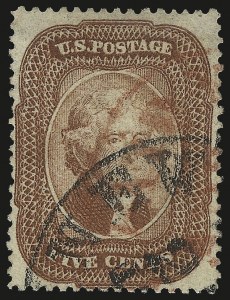 Sale 984, Lot 146, 3c-5c 1857-60 Issue (Scott 25-30A)