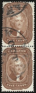 Sale 984, Lot 150, 3c-5c 1857-60 Issue (Scott 25-30A)