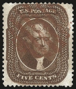 Sale 984, Lot 164, 3c-5c 1857-60 Issue (Scott 25-30A)