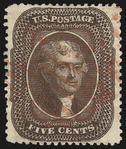 Sale 984, Lot 167, 3c-5c 1857-60 Issue (Scott 25-30A)