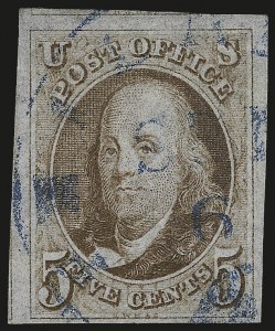 Sale 984, Lot 17, 1847 Issue (Scott 1-2)