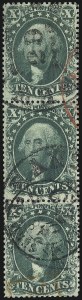 Sale 984, Lot 177, 10c 1857-60 Issue (Scott 31-35)
