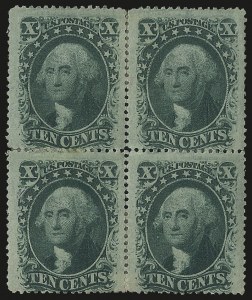 Sale 984, Lot 179, 10c 1857-60 Issue (Scott 31-35)