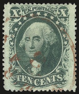 Sale 984, Lot 180, 10c 1857-60 Issue (Scott 31-35)