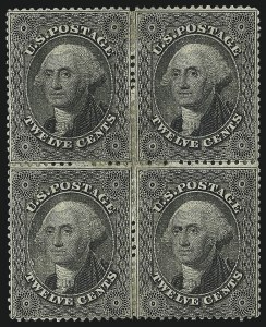 Sale 984, Lot 181, 12c 1857-60 Issue (Scott 36-36B)