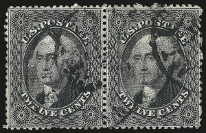 Sale 984, Lot 184, 12c 1857-60 Issue (Scott 36-36B)