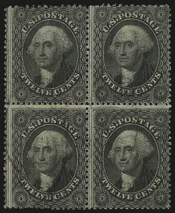 Sale 984, Lot 189, 12c 1857-60 Issue (Scott 36-36B)