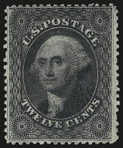 Sale 984, Lot 190, 12c 1857-60 Issue (Scott 36-36B)